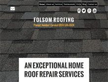 Tablet Screenshot of folsomroofingfl.com